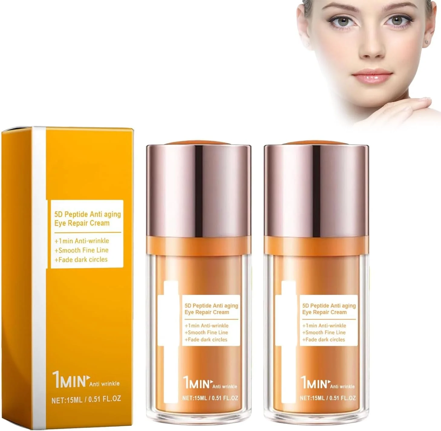 کرم دور چشم، کرم ترمیم کننده دور چشم 5D پپتید، کرم تسکین دهنده فوری دور چشم، مراقبت فشرده دور چشم، کاهش خطوط ریز و از بین برنده پف زیر چشم (2 عدد) کرم دور چشم، کرم ترمیم کننده دور چشم 5D پپتید، کرم تسکین دهنده فوری دور چشم، مراقبت فشرده دور چشم، کاهش خطوط ریز و از بین برنده پف زیر چشم (2 عدد)