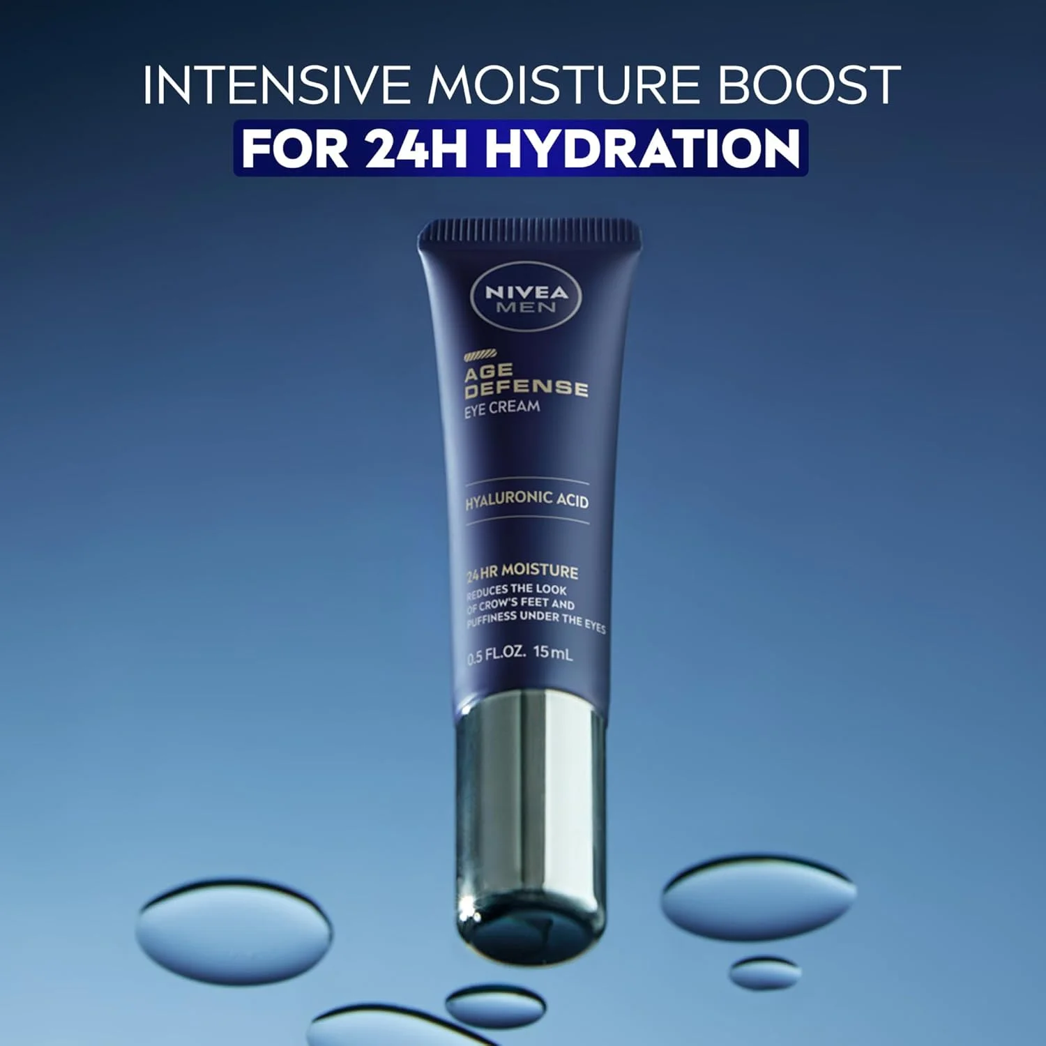 کرم دور چشم ضد پیری آقایان نیوآ حاوی هیالورونیک اسید، کرم آبرسان 24 ساعته دور چشم برای مردان، کمک به کاهش ظاهر خطوط پنجه کلاغی، خطوط ریز و سیاهی دور چشم، تیوب 15 میلی لیتری کرم دور چشم ضد پیری آقایان نیوآ حاوی هیالورونیک اسید، کرم آبرسان 24 ساعته دور چشم برای مردان، کمک به کاهش ظاهر خطوط پنجه کلاغی، خطوط ریز و سیاهی دور چشم، تیوب 15 میلی لیتری