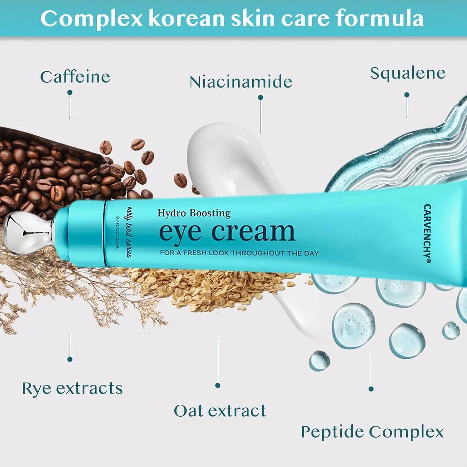 کرم دور چشم Nigwedete برای تیرگی دور چشم | حاوی کافئین، پپتیدها، نیاسینامید، جو دوسر و چاودار ارگانیک | از بین برنده تیرگی، پف و چین و چروک | ترمیم کننده سد پوستی، ضد پیری | مناسب برای انواع پوست