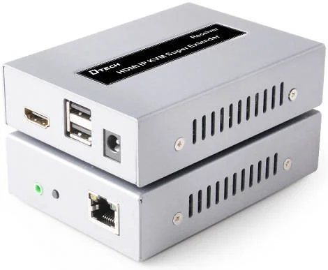 اکستندر KVM مدل DTECH DT-7054، رزولوشن 1920x1080@60HZ، پشتیبانی از عملکرد IR Cycle، سیستم محافظت ESD داخلی، USB2.0، تا 50 متر، نقره ای | DT-7054(2ND)