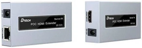 افزایش دهنده کابل تکی HDMI مدل DTECH DT-7073، رزولوشن 1080P @ 60 هرتز، پهنای باند 225 مگاهرتز، فاصله انتقال تا 50 متر، نقره ای | DT-7073