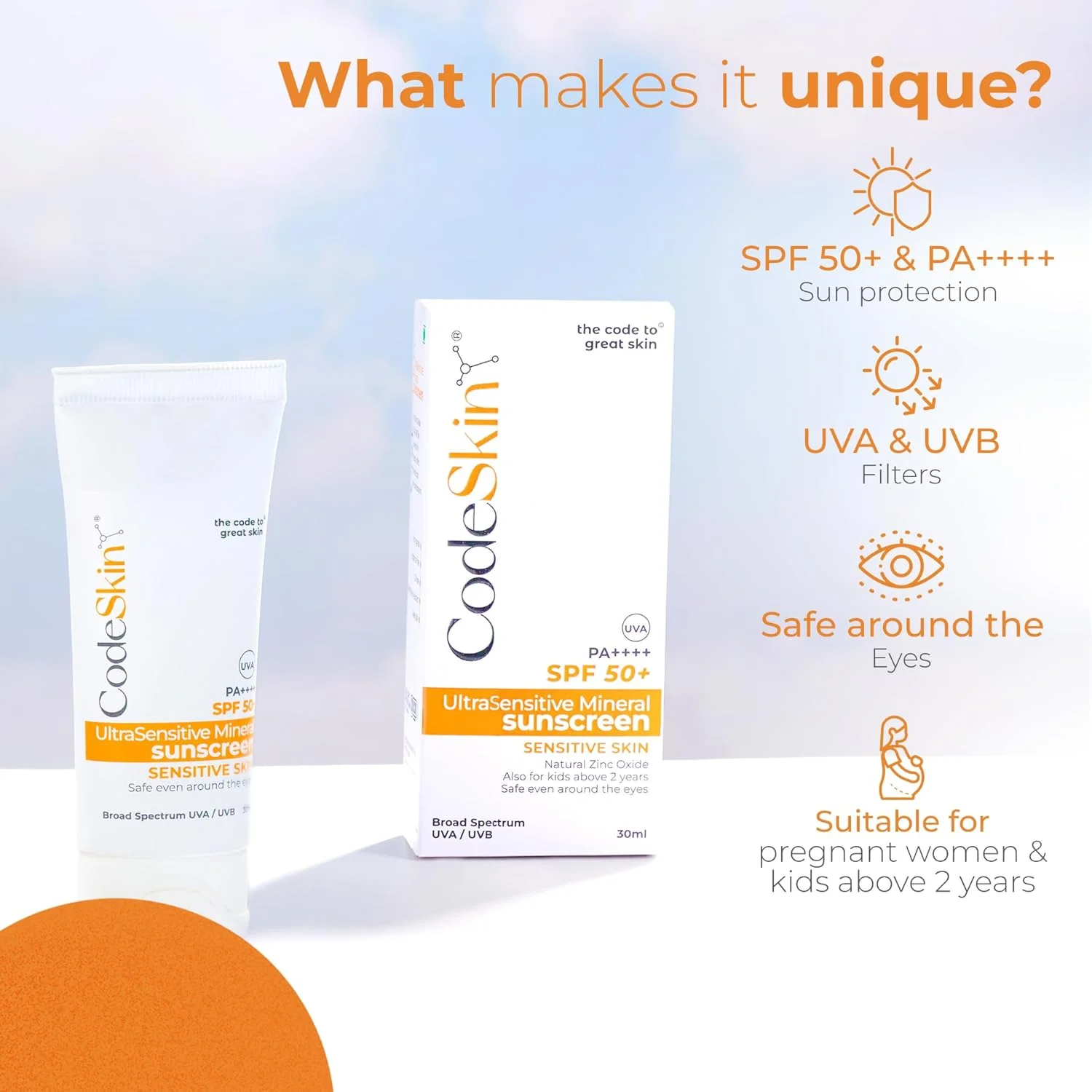 ضد آفتاب مینرال فوق العاده حساس SPF 50+ PA++++ | برای پوست حساس | مقاوم در برابر تعریق/آب | برای آقایان، خانم ها و کودکان | بدون ایجاد سفیدی | بدون عطر ضد آفتاب مینرال فوق العاده حساس SPF 50+ PA++++ | برای پوست حساس | مقاوم در برابر تعریق/آب | برای آقایان، خانم ها و کودکان | بدون ایجاد سفیدی | بدون عطر