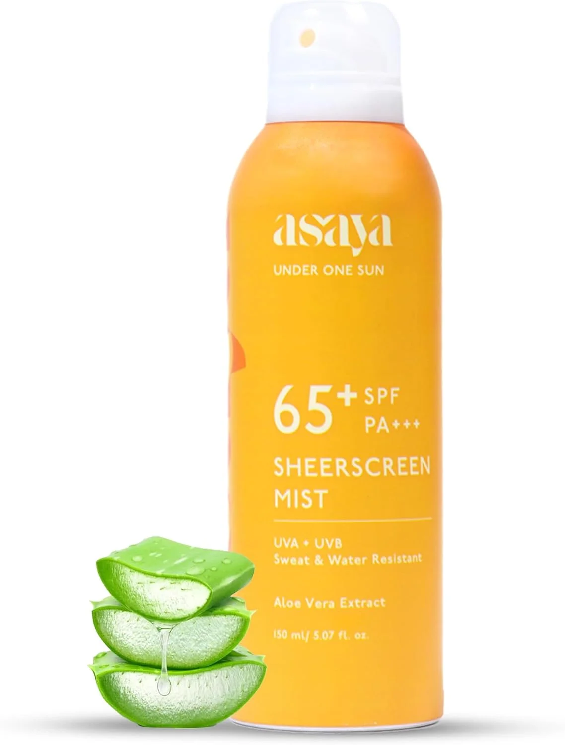 اسپری ضد آفتاب آسایا با SPF 65+ حاوی عصاره آلوئه ورا | پوشش طیف گسترده UVA + UVB | مناسب آقایان و بانوان | خشک شدن سریع، بدون ایجاد رد سفیدی | اسپری ضد آفتاب مقاوم در برابر تعریق و آب | مناسب انواع پوست | 150 میلی لیتر اسپری ضد آفتاب آسایا با SPF 65+ حاوی عصاره آلوئه ورا | پوشش طیف گسترده UVA + UVB | مناسب آقایان و بانوان | خشک شدن سریع، بدون ایجاد رد سفیدی | اسپری ضد آفتاب مقاوم در برابر تعریق و آب | مناسب انواع پوست | 150 میلی لیتر