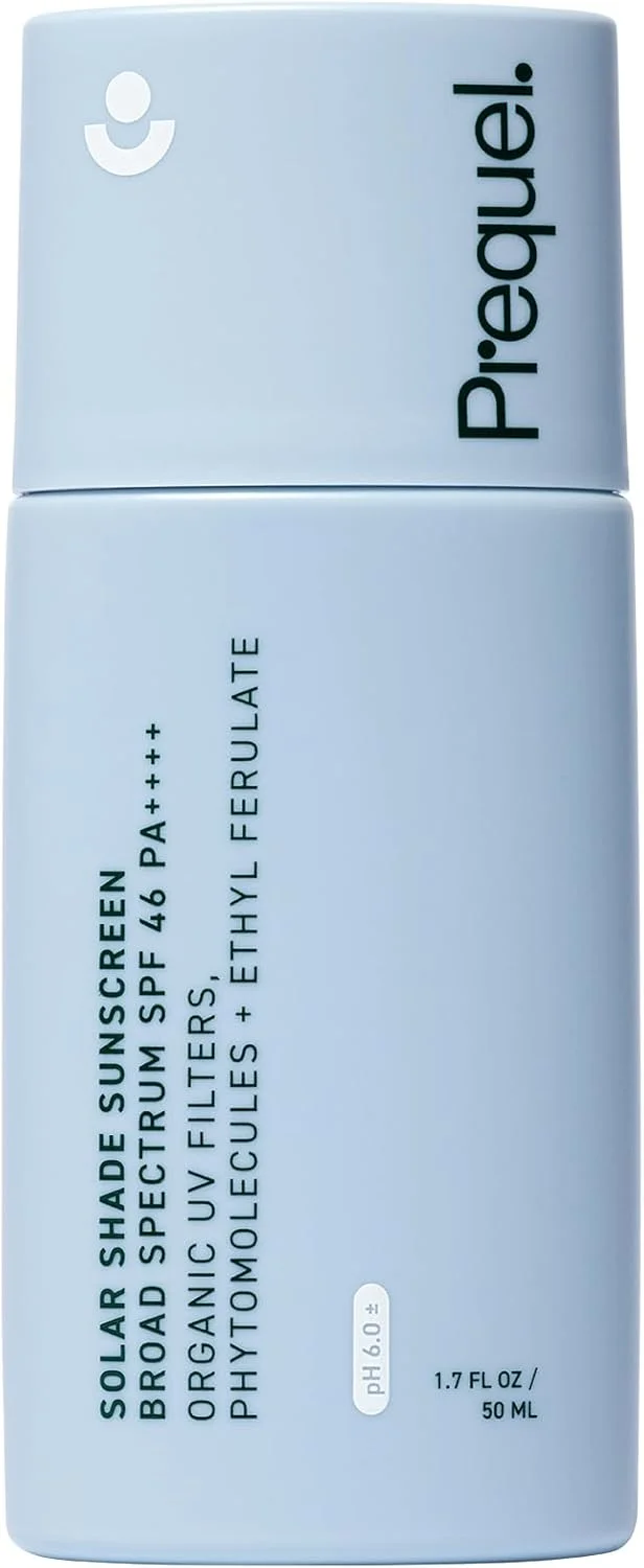 ضد آفتاب مرطوب کننده صورت Prequel Skin Solar Shade با SPF 46 PA++++ و محافظت طیف گسترده در برابر اشعه ماوراء بنفش. ضد آفتاب آبرسان برای پوست خشک. محافظت در برابر آفتاب سبک و مناسب مسافرت، 50 میلی لیتر ضد آفتاب مرطوب کننده صورت Prequel Skin Solar Shade با SPF 46 PA++++ و محافظت طیف گسترده در برابر اشعه ماوراء بنفش. ضد آفتاب آبرسان برای پوست خشک. محافظت در برابر آفتاب سبک و مناسب مسافرت، 50 میلی لیتر