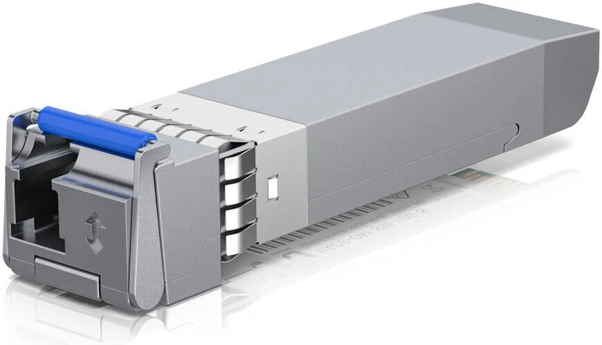 ماژول نوری تک حالته دو طرفه 10 گیگابیتی Ubiquiti، نرخ انتقال داده 10 گیگابیت بر ثانیه، طول موج TX 1270 نانومتر، طول موج RX 1330 نانومتر، فاصله کابل تا 10 کیلومتر، بسته تکی | UACC-OM-SM-10G-S