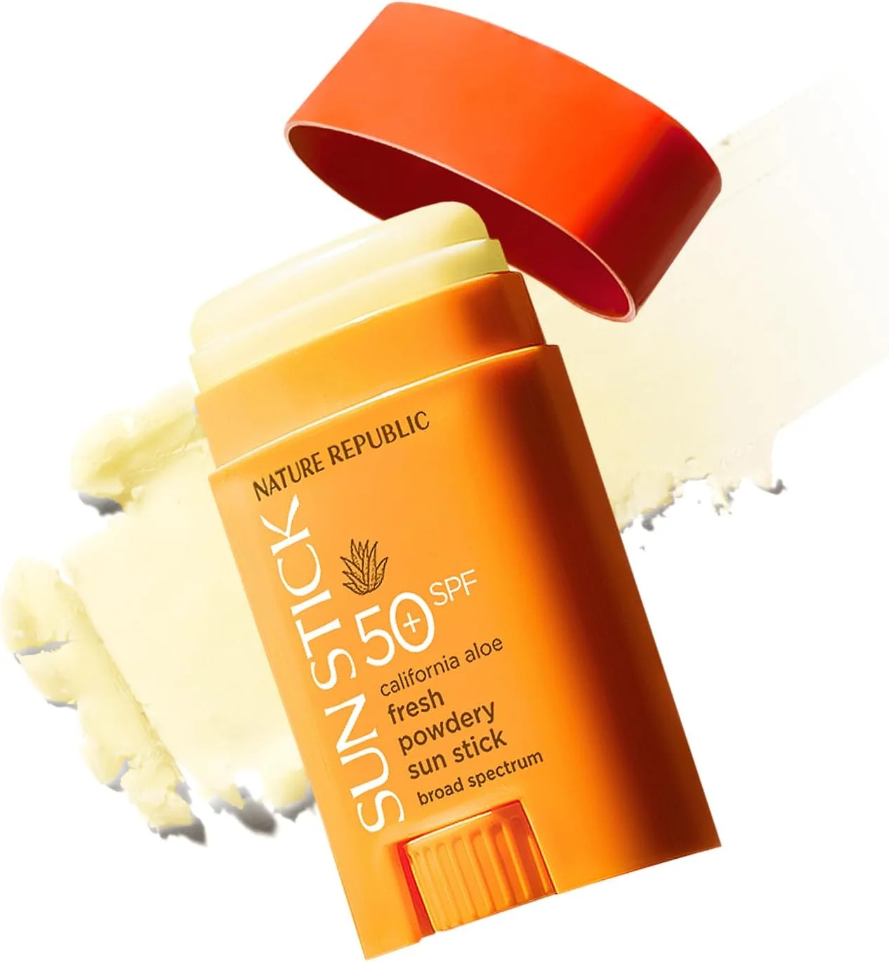استیک ضد آفتاب پودری آلوئه ورا کالیفرنیا NATURE REPUBLIC با طیف گسترده SPF50+ (تست شده بر روی حیوانات نیست)