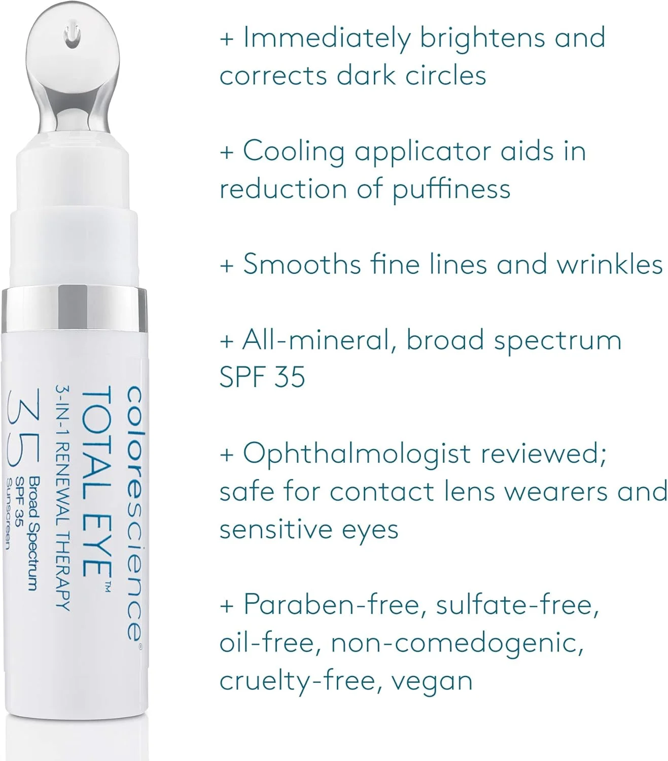 درمان سه کاره دور چشم Colorescience Total Eye با SPF 35 - رنگ روشن 7ml/0.23oz درمان سه کاره دور چشم Colorescience Total Eye با SPF 35 - رنگ روشن 7ml/0.23oz