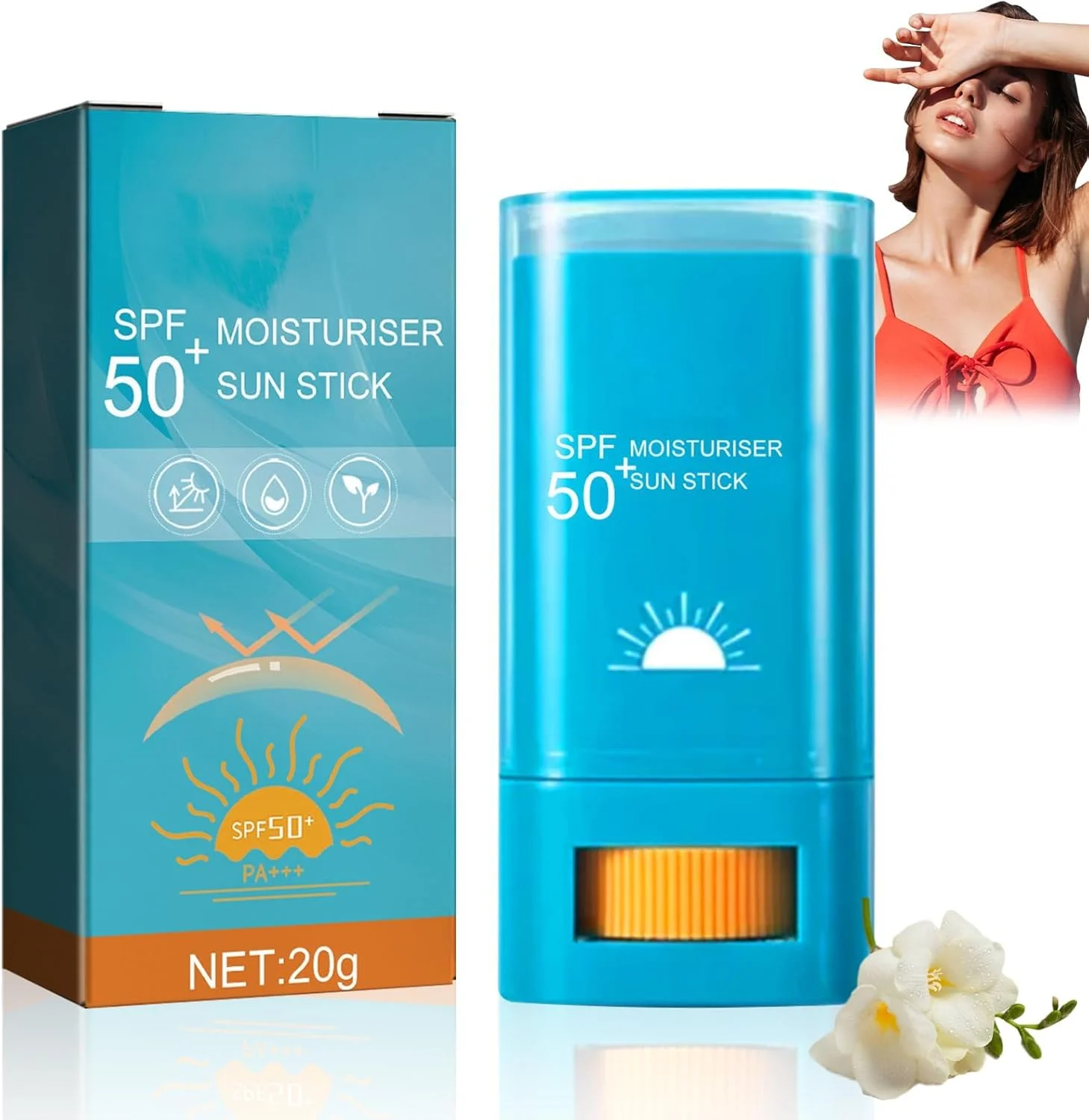 استیک ضد آفتاب SPF 50 PA، استیک ضد آفتاب مناسب پوست خشک و مرطوب، مناسب برای صورت و بدن، ضد آب و ضد تعریق، طراوت بخش و غیر چسبنده، ضد آفتاب مسافرتی، مناسب برای انواع پوست استیک ضد آفتاب SPF 50 PA، استیک ضد آفتاب مناسب پوست خشک و مرطوب، مناسب برای صورت و بدن، ضد آب و ضد تعریق، طراوت بخش و غیر چسبنده، ضد آفتاب مسافرتی، مناسب برای انواع پوست
