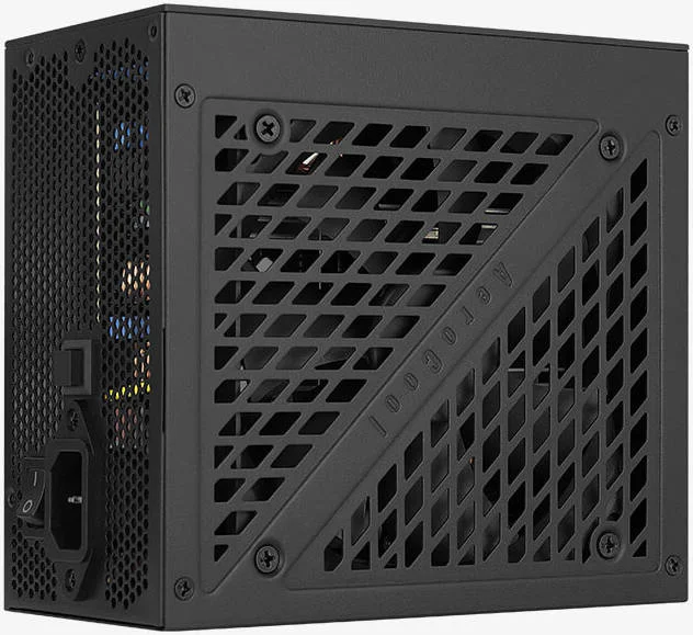 منبع تغذیه کامپیوتر 750 وات Aerocool Mirage Gold، کاملاً ماژولار، دارای گواهینامه 80Plus Gold، نورپردازی RGB آینه بی نهایت، فن 120 میلی متری با فشار بالا، مدار DC به DC، خازن های ژاپنی، مشکی | ACPG-MF75FKC.11