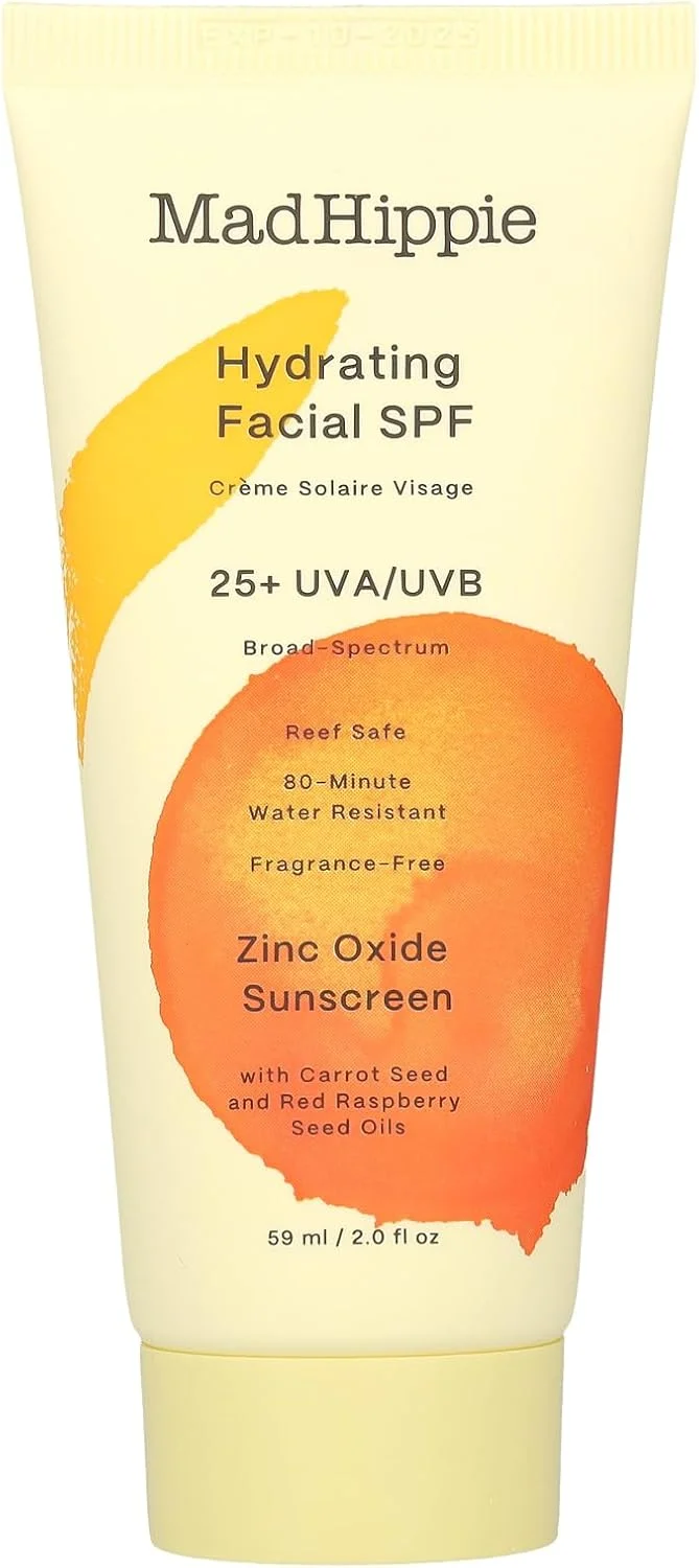 کرم ضد آفتاب آبرسان صورت مد هیپی با SPF 25 و محافظت طیف گسترده UVA/UVB، حجم 59 میلی لیتر