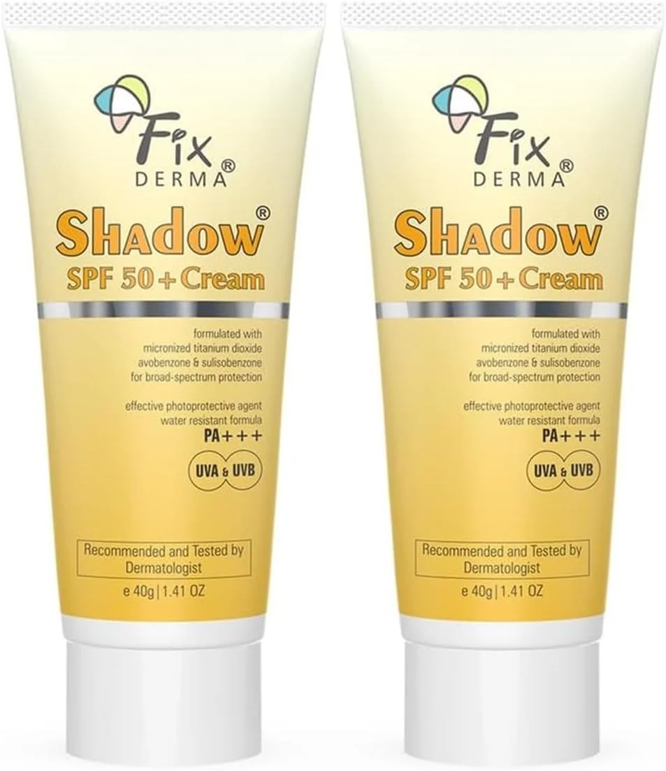 کرم ضد آفتاب فیکسرما شادو SPF 50+ PA+++ | ضد آفتاب برای پوست خشک | محافظ ضد آفتاب SPF 50 | ضد آفتاب برای بدن و صورت | محافظت در برابر UVA و UVB | ضد آفتاب برای زنان و مردان - 40 گرمی (بسته 2 عددی) کرم ضد آفتاب فیکسرما شادو SPF 50+ PA+++ | ضد آفتاب برای پوست خشک | محافظ ضد آفتاب SPF 50 | ضد آفتاب برای بدن و صورت | محافظت در برابر UVA و UVB | ضد آفتاب برای زنان و مردان - 40 گرمی (بسته 2 عددی)