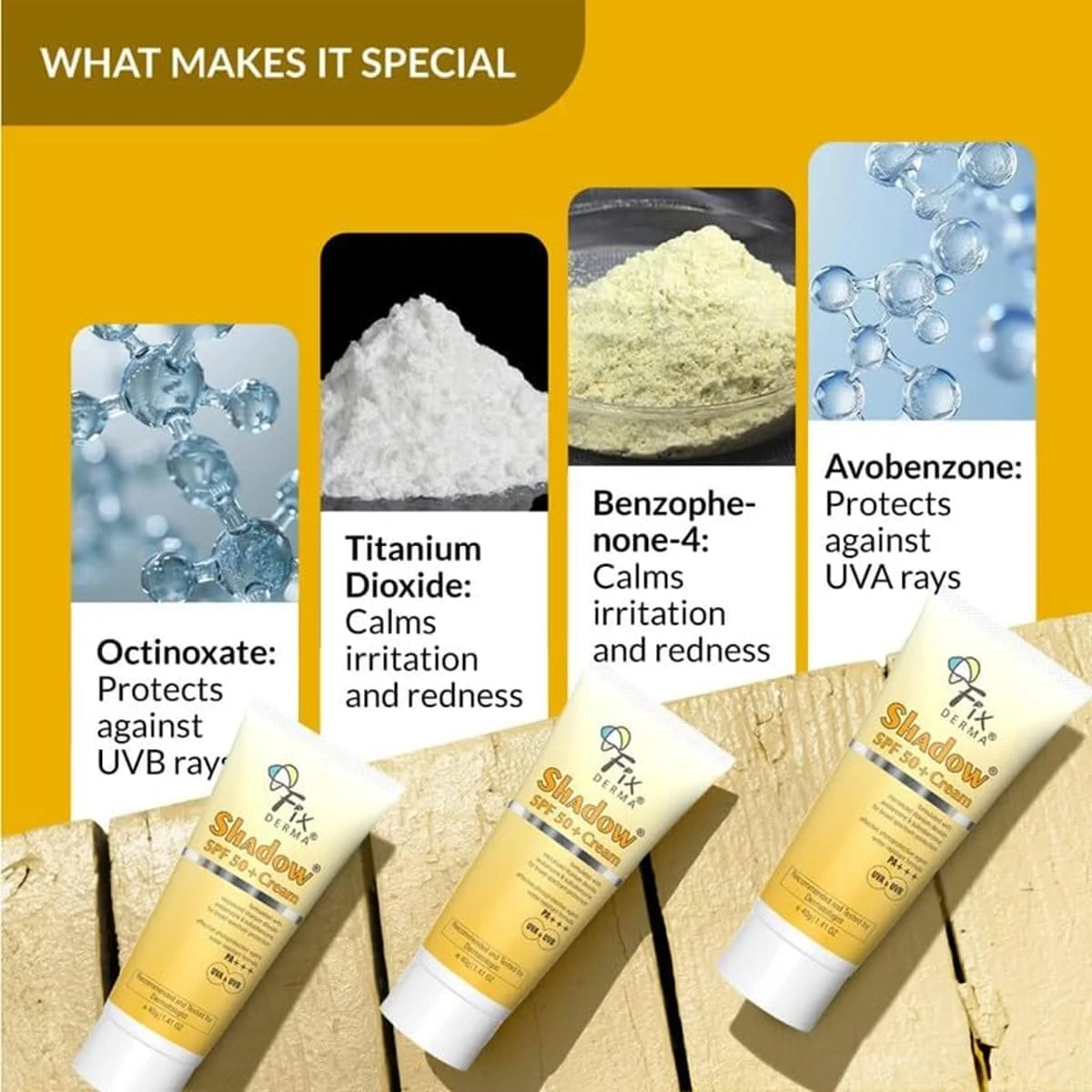 کرم ضد آفتاب فیکسرما شادو SPF 50+ PA+++ | ضد آفتاب برای پوست خشک | محافظ ضد آفتاب SPF 50 | ضد آفتاب برای بدن و صورت | محافظت در برابر UVA و UVB | ضد آفتاب برای زنان و مردان - 40 گرمی (بسته 2 عددی) کرم ضد آفتاب فیکسرما شادو SPF 50+ PA+++ | ضد آفتاب برای پوست خشک | محافظ ضد آفتاب SPF 50 | ضد آفتاب برای بدن و صورت | محافظت در برابر UVA و UVB | ضد آفتاب برای زنان و مردان - 40 گرمی (بسته 2 عددی)