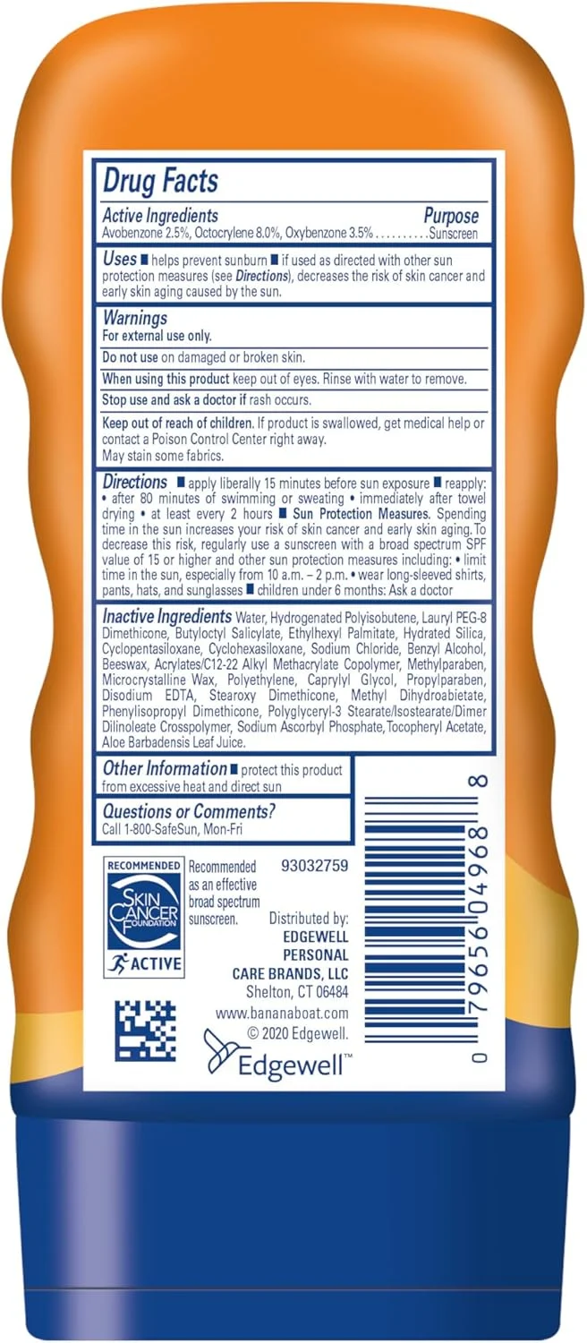 لوسیون ضد آفتاب طیف گسترده Banana Boat Sport Performance - SPF 100، 118 میلی لیتر (بسته 2 عددی) لوسیون ضد آفتاب طیف گسترده Banana Boat Sport Performance - SPF 100، 118 میلی لیتر (بسته 2 عددی)