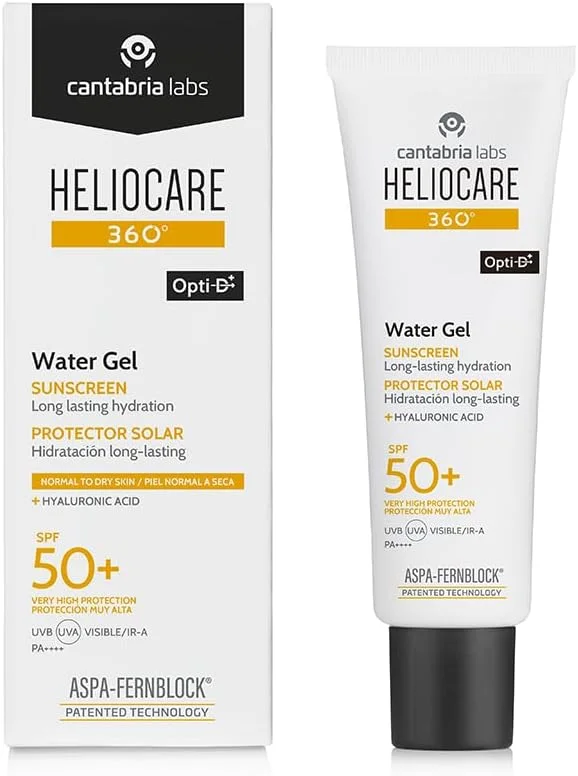 ژل ضد آفتاب آبرسان CANTABRIA LABS Heliocare 360° با SPF50+ حجم 50 میلی لیتر / کرم ضد آفتاب صورت / محافظت روزانه در برابر UVA، UVB، نور مرئی و مادون قرمز-A / ضد پیری / مناسب پوست های خشک و معمولی / آبرسان ژل ضد آفتاب آبرسان CANTABRIA LABS Heliocare 360° با SPF50+ حجم 50 میلی لیتر / کرم ضد آفتاب صورت / محافظت روزانه در برابر UVA، UVB، نور مرئی و مادون قرمز-A / ضد پیری / مناسب پوست های خشک و معمولی / آبرسان