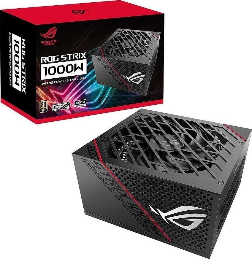 منبع تغذیه 1000 واتی ایسوس ROG Strix با گواهینامه 80 پلاس گلد مدل ROG-STRIX-1000G | 90YE00A5-B0NA00 منبع تغذیه 1000 واتی ایسوس ROG Strix با گواهینامه 80 پلاس گلد مدل ROG-STRIX-1000G | 90YE00A5-B0NA00