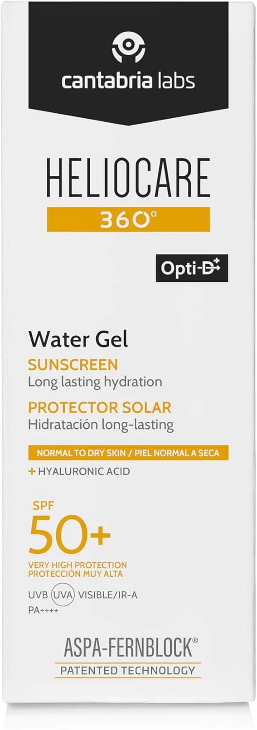 ژل ضد آفتاب آبرسان CANTABRIA LABS Heliocare 360° با SPF50+ حجم 50 میلی لیتر / کرم ضد آفتاب صورت / محافظت روزانه در برابر UVA، UVB، نور مرئی و مادون قرمز-A / ضد پیری / مناسب پوست های خشک و معمولی / آبرسان ژل ضد آفتاب آبرسان CANTABRIA LABS Heliocare 360° با SPF50+ حجم 50 میلی لیتر / کرم ضد آفتاب صورت / محافظت روزانه در برابر UVA، UVB، نور مرئی و مادون قرمز-A / ضد پیری / مناسب پوست های خشک و معمولی / آبرسان