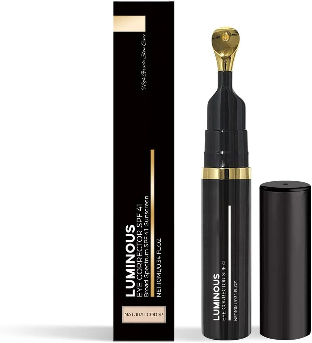 کرم دور چشم درخشان، محافظت طیف گسترده SPF 41، درمان تیرگی دور چشم، کرم رنگی ضد پیری، سرم آبرسان