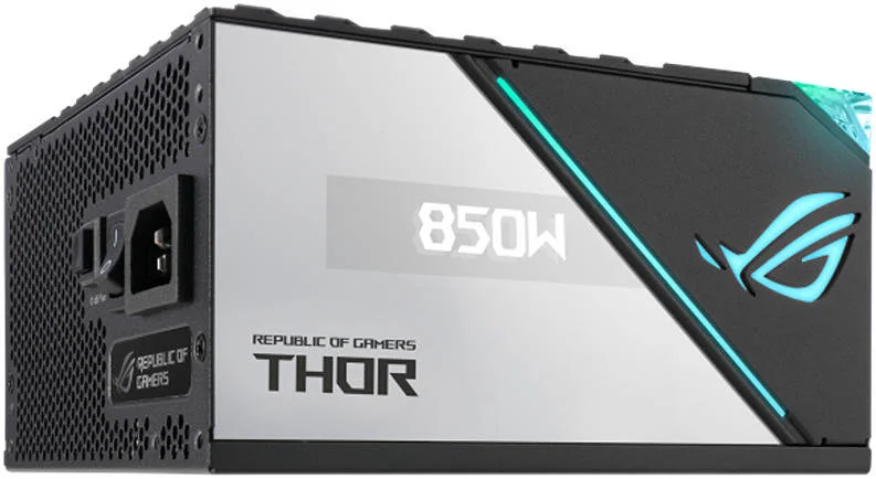 منبع تغذیه کامپیوتر 850W پلاتینیوم II ایسوس ROG THOR، کاملا ماژولار، دارای گواهینامه 80 پلاس پلاتینیوم، فن 135 میلیمتری Wing-blade با کنترل PWM، هیتسینکهای ROG، نمایشگر OLED، Aura Sync، خازنهای Low-ESR | 90YE00L2-BONAOO منبع تغذیه کامپیوتر 850W پلاتینیوم II ایسوس ROG THOR، کاملا ماژولار، دارای گواهینامه 80 پلاس پلاتینیوم، فن 135 میلیمتری Wing-blade با کنترل PWM، هیتسینکهای ROG، نمایشگر OLED، Aura Sync، خازنهای Low-ESR | 90YE00L2-BONAOO