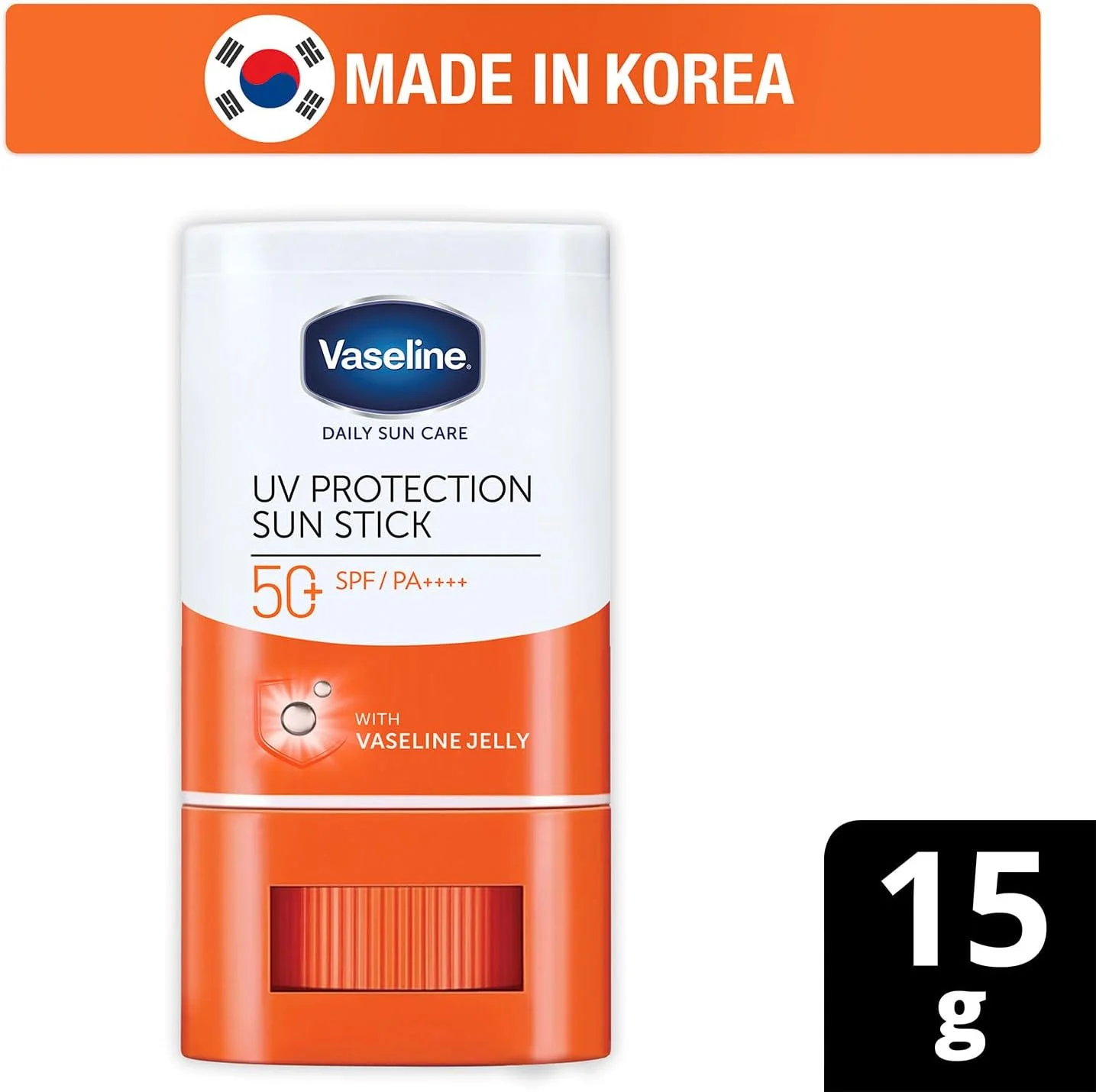 استیک ضد آفتاب محافظت در برابر اشعه ماوراء بنفش وازلین با SPF 50 | ضد آفتاب سبک با ژل وازلین | فرمول غیر چسبنده و مات، پوست را روشن و مرطوب می کند | 15 گرم استیک ضد آفتاب محافظت در برابر اشعه ماوراء بنفش وازلین با SPF 50 | ضد آفتاب سبک با ژل وازلین | فرمول غیر چسبنده و مات، پوست را روشن و مرطوب می کند | 15 گرم