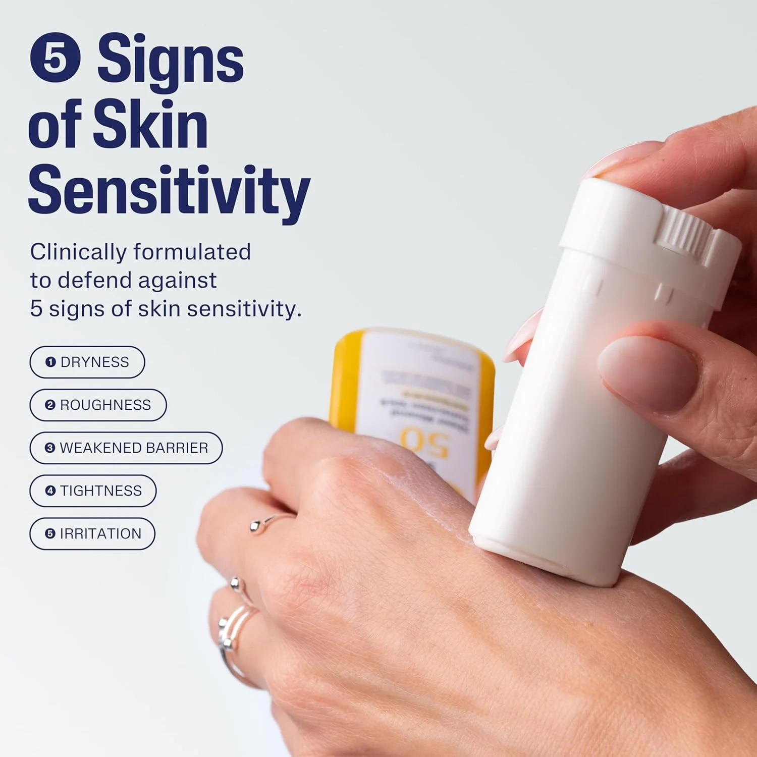 استیک ضد آفتاب مینرال شفاف سیتافیل برای صورت و بدن، 14 گرم، ضد آفتاب 100% مینرال: زینک اکسید و تیتانیوم دی اکسید