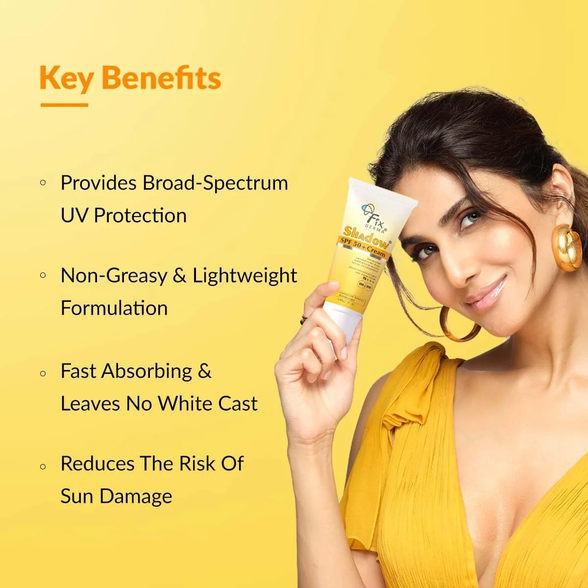 کرم ضد آفتاب فیکسرما شادو SPF 50+ | ضد آفتاب پوست خشک | محافظت در برابر UVA و UVB | غیر چرب و مقاوم در برابر آب - 40 گرم