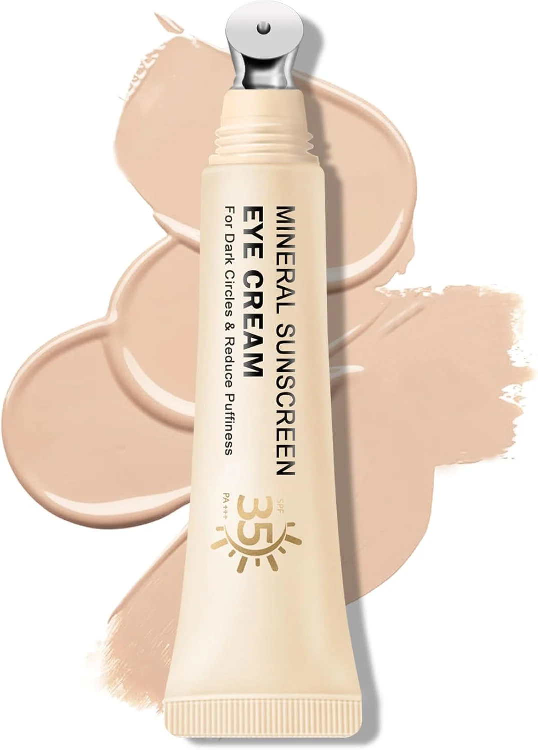 کرم دور چشم ضد آفتاب مینرال، کرم زیر چشم 3 در 1، برای پف و سیاهی زیر چشم، حلقه های تیره و چین و چروک، ضد پیری، روشن کننده و کانسیلر زیر چشم