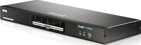 سوئیچ KVM چهار پورت USB DVI با نمایشگر دوگانه آتن - مشکی | CS1644A