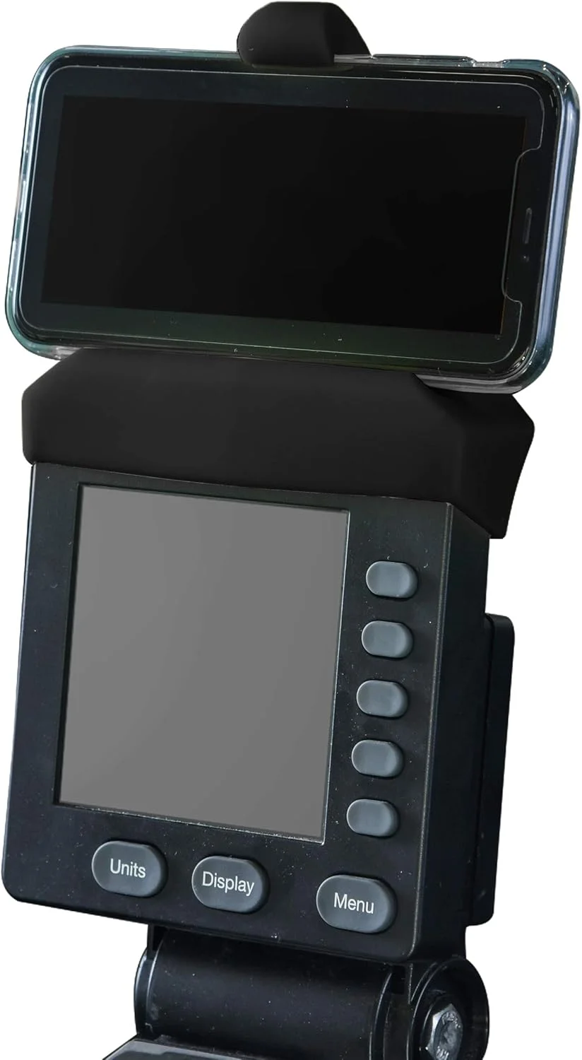 نگهدارنده تلفن همراه ورزشی مناسب برای مانیتورهای PM5 دستگاه روئینگ، اسکی ارگ و بایک ارگ Concept 2 - پایه سیلیکونی تلفن هوشمند سازگار با دستگاه روئینگ Concept 2. لوازم جانبی ایده آل روئینگ