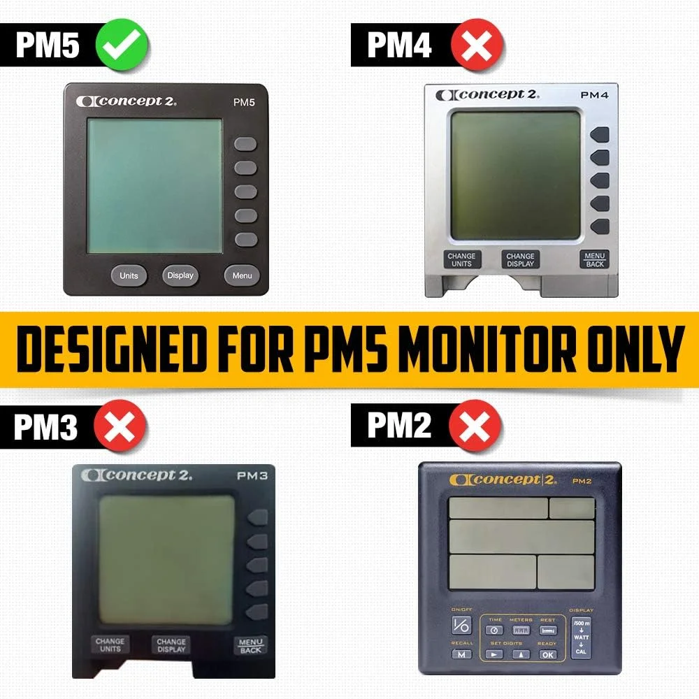 نگهدارنده تلفن همراه ورزشی مناسب برای مانیتورهای PM5 دستگاه روئینگ، اسکی ارگ و بایک ارگ Concept 2 - پایه سیلیکونی تلفن هوشمند سازگار با دستگاه روئینگ Concept 2. لوازم جانبی ایده آل روئینگ