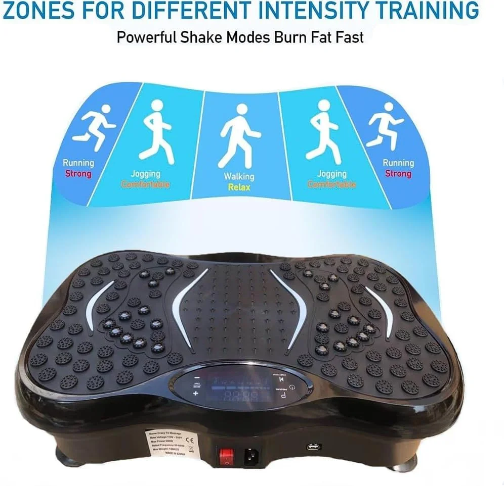 دستگاه ورزشی ویبره ای DEONG با بلوتوث و کنترل از راه دور - پلتفرم ویبره ای کل بدن برای کاهش وزن و فرم دهی
