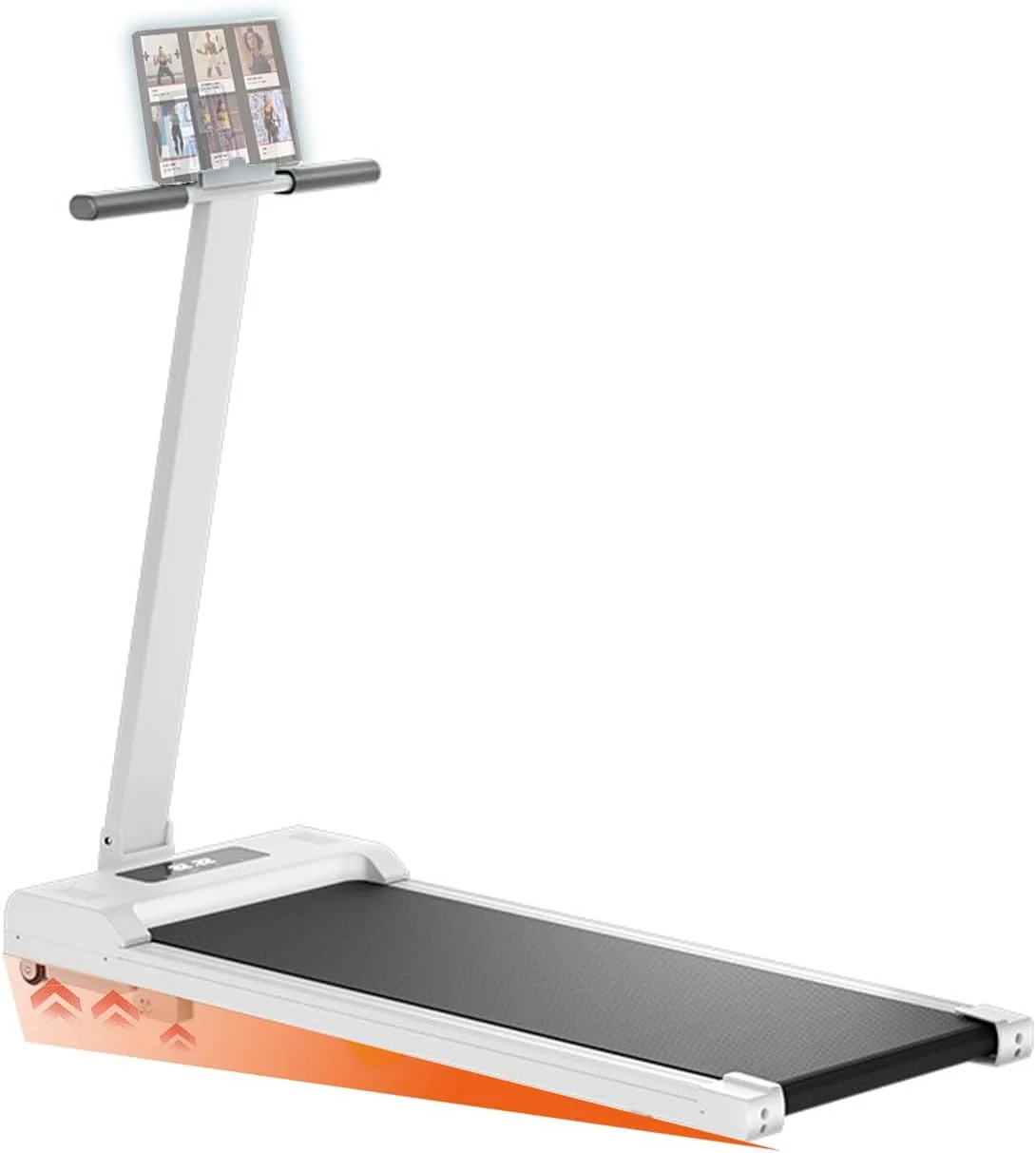تردمیل پیاده‌روی 3 در 1، تردمیل تاشو برای دویدن و پیاده‌روی، دستگاه ورزشی کم صدا 2.0 اسب بخار مناسب استفاده زیر میز برای خانه و محل کار به همراه ریموت کنترل و اپلیکیشن