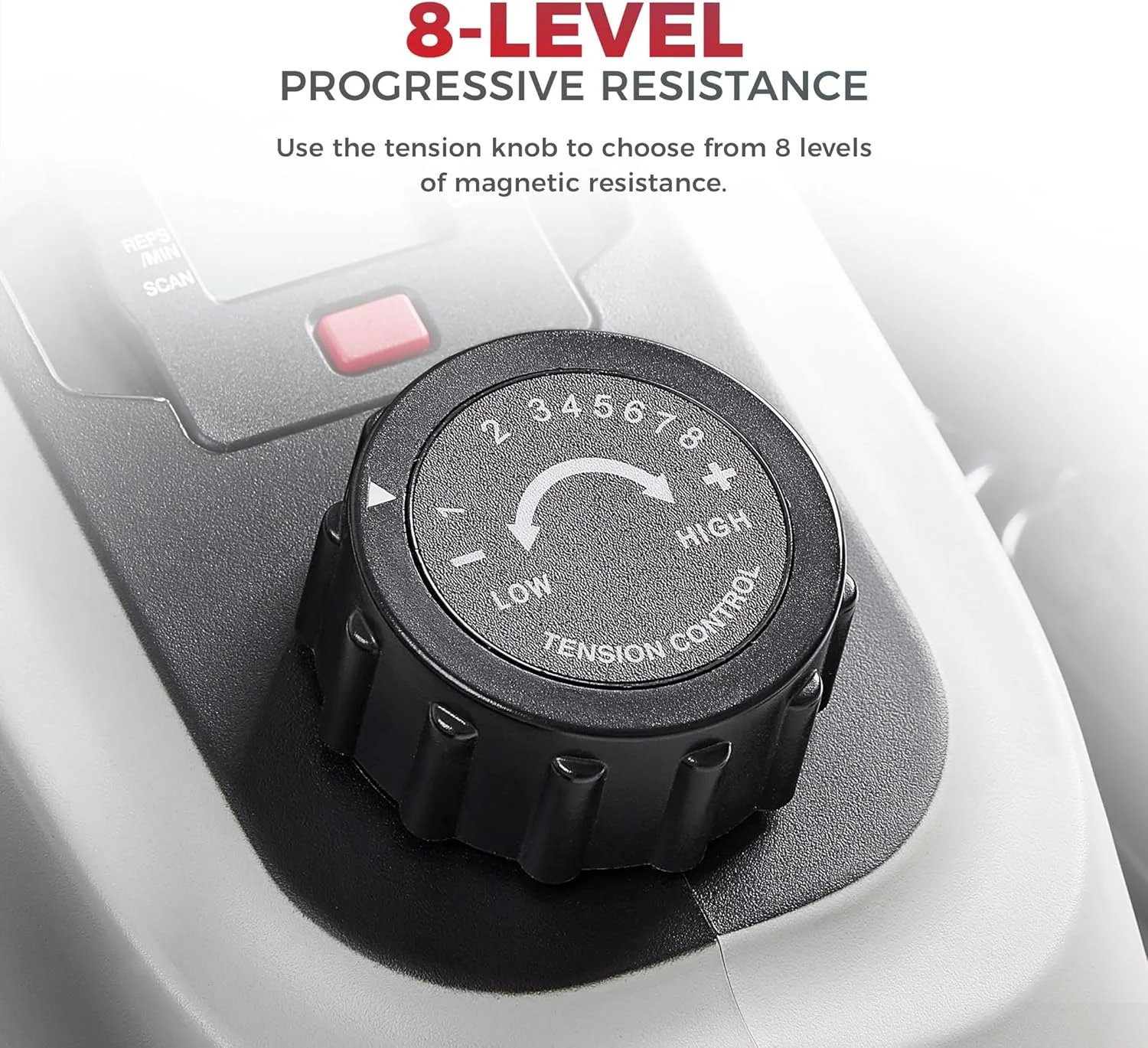 دستگاه الپتیکال مینی قابل حمل و مغناطیسی سانی هلث اند فیتنس، مناسب زیر میز، پدال ورزشی پا و ساق پا، با دسته اختیاری