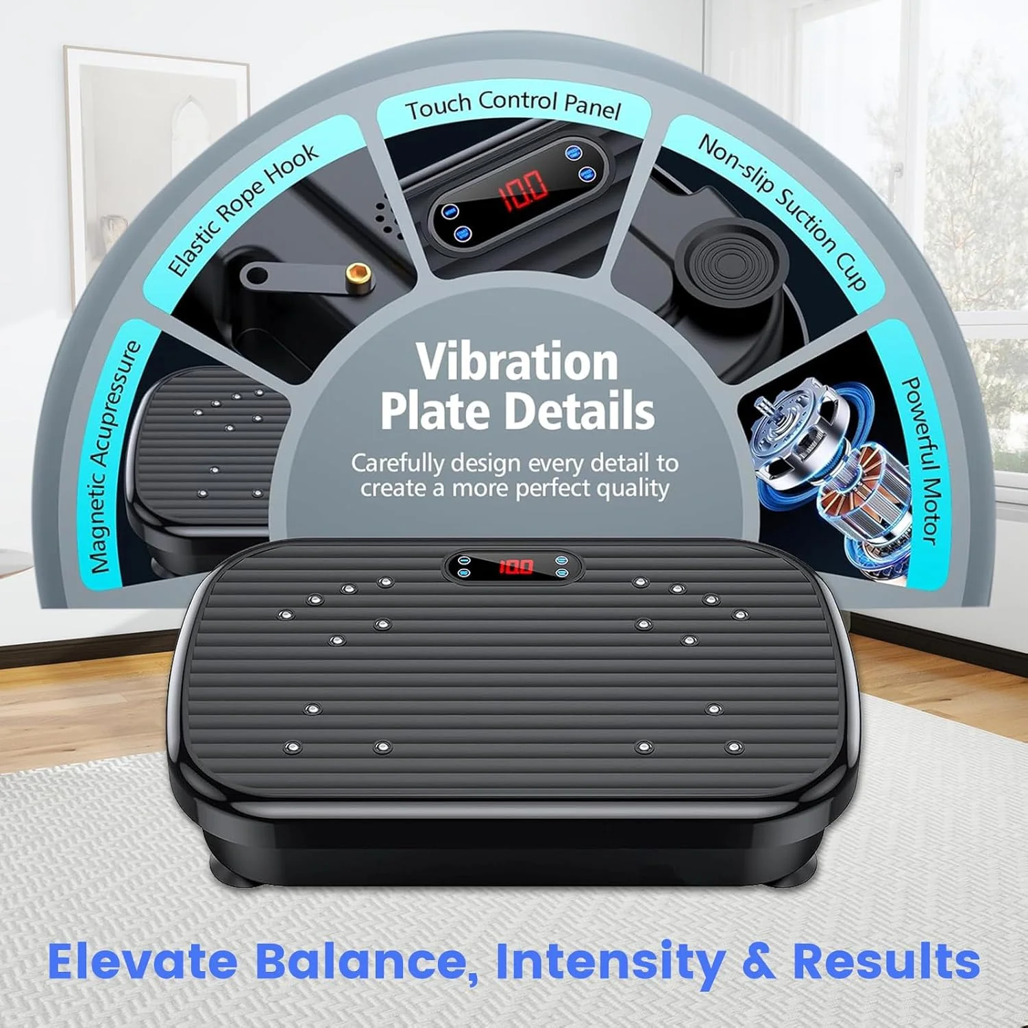 دستگاه ورزشی صفحه ارتعاشی، سکوی صفحه ارتعاشی پاور ویور برای تخلیه لنفاوی، دستگاه صفحه ارتعاشی کل بدن به کاهش وزن، فرم دهی، تقویت و سلامتی کمک می کند، مناسب باشگاه های خانگی و تمرین