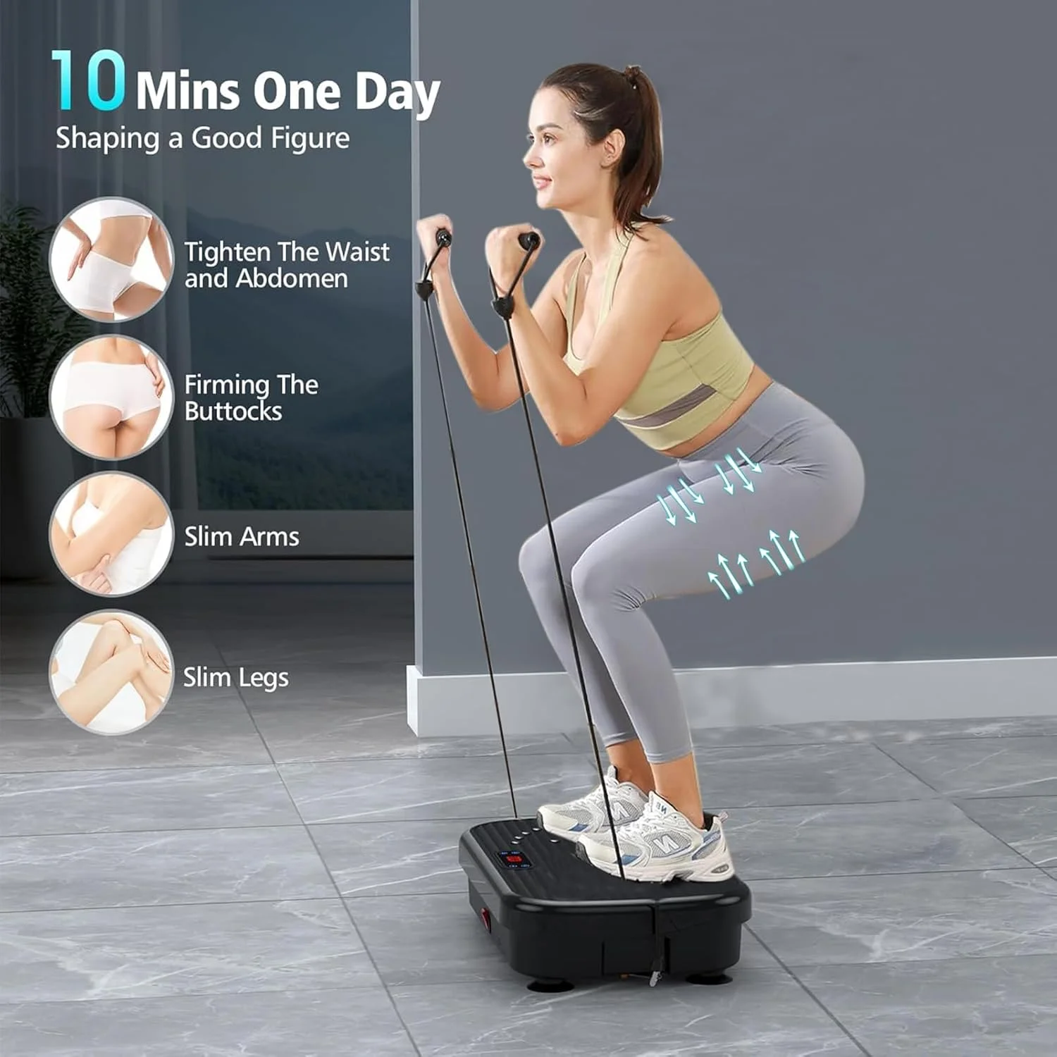 دستگاه ورزشی صفحه ارتعاشی، سکوی صفحه ارتعاشی پاور ویور برای تخلیه لنفاوی، دستگاه صفحه ارتعاشی کل بدن به کاهش وزن، فرم دهی، تقویت و سلامتی کمک می کند، مناسب باشگاه های خانگی و تمرین