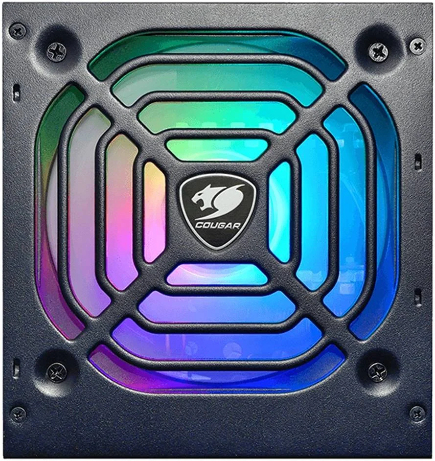 منبع تغذیه گیمینگ 650 واتی Cougar XTC-650 ARGB، دارای گواهینامه 80+، غیر ماژولار، فناوری Active PFC، تنظیم منحنی فن عالی، خازن های ژاپنی 105 درجه سانتیگراد، همگام سازی مادربرد، مشکی | XTC-650-ARGB