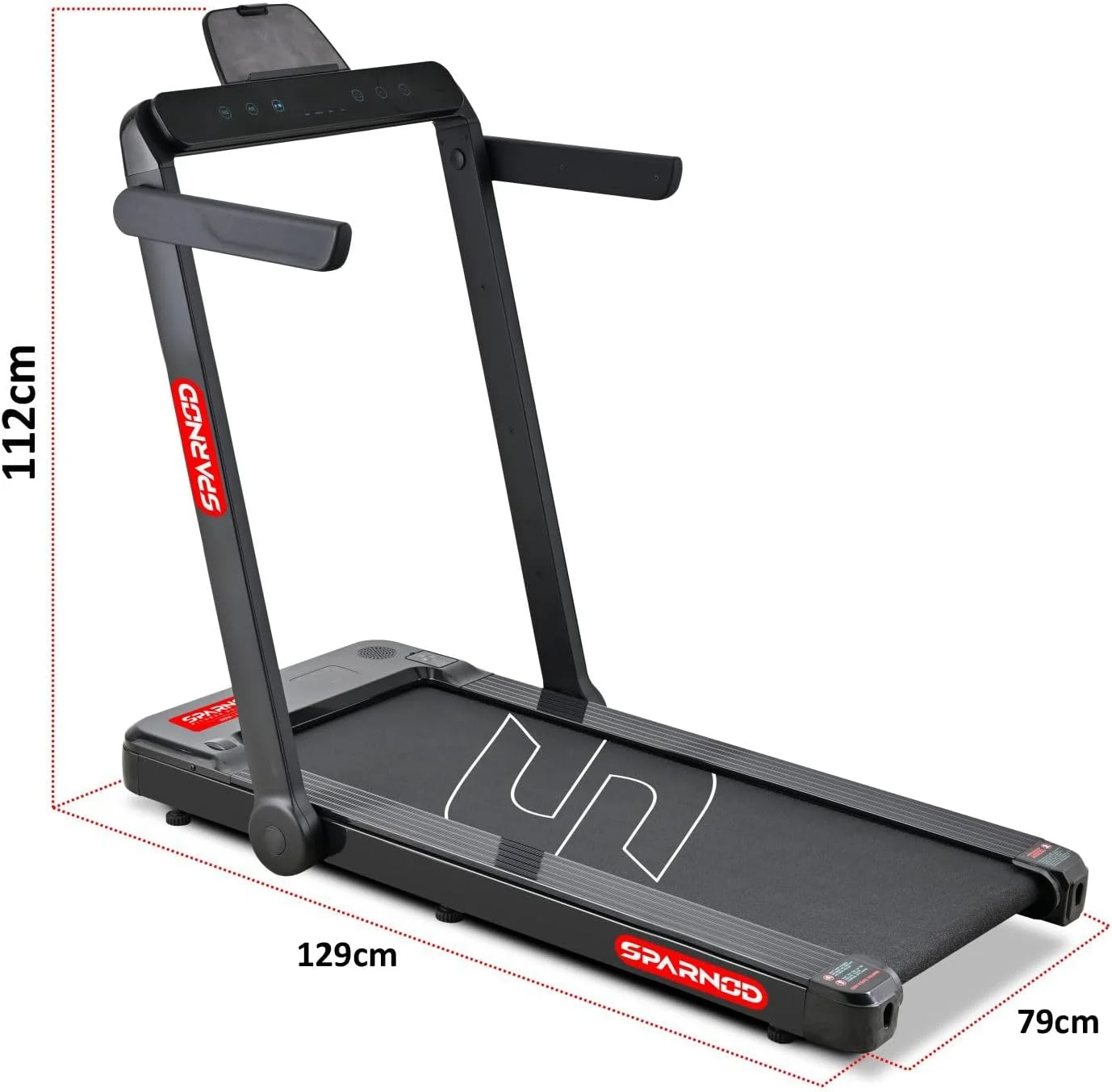 تردمیل فوق باریک و تاشو 2 در 1 اسپارناد فیتنس مدل STH-3060 / STH-3040 مناسب استفاده خانگی و قرارگیری زیر میز یا تخت/مبل. بدون نیاز به نصب، موتور 4 اسب بخار