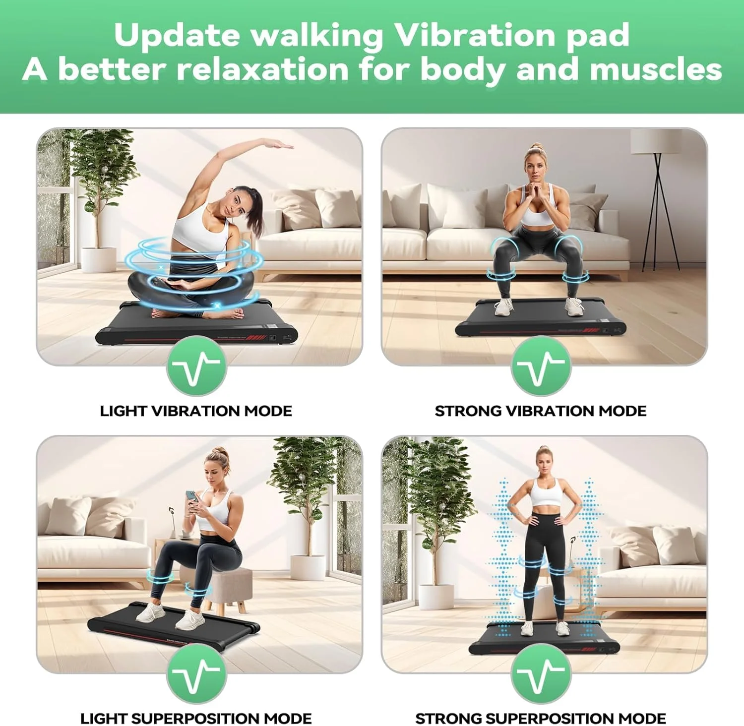 تردمیل پد پیادهروی Sperax با اپلیکیشن، تردمیل زیر میزی، پد پیادهروی لرزشی با ظرفیت 150 کیلوگرم تردمیل پد پیادهروی Sperax با اپلیکیشن، تردمیل زیر میزی، پد پیادهروی لرزشی با ظرفیت 150 کیلوگرم