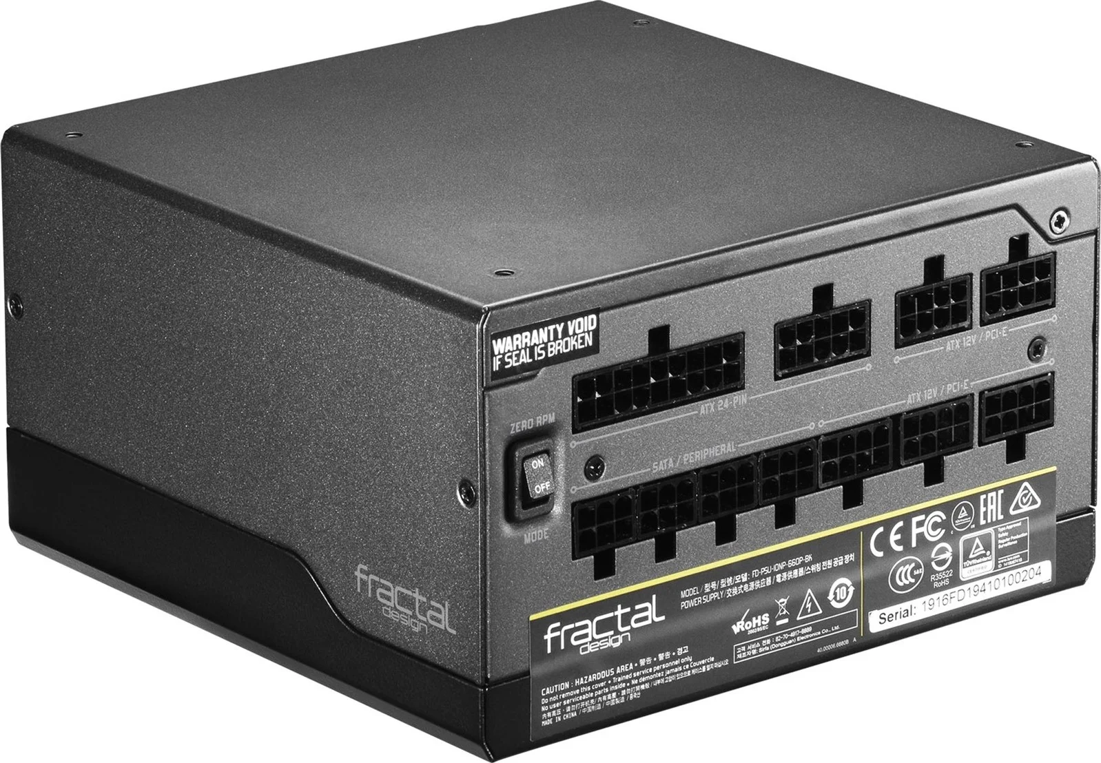 منبع تغذیه کامپیوتر Fractal Design Ion+ کاملاً ماژولار، توان 660 وات، گواهینامه 80 پلاس پلاتینیوم، خازن های ژاپنی، نوع فن FDB 140 میلی متری، مشکی | FD-PSU-IONP-660P-BK منبع تغذیه کامپیوتر Fractal Design Ion+ کاملاً ماژولار، توان 660 وات، گواهینامه 80 پلاس پلاتینیوم، خازن های ژاپنی، نوع فن FDB 140 میلی متری، مشکی | FD-PSU-IONP-660P-BK