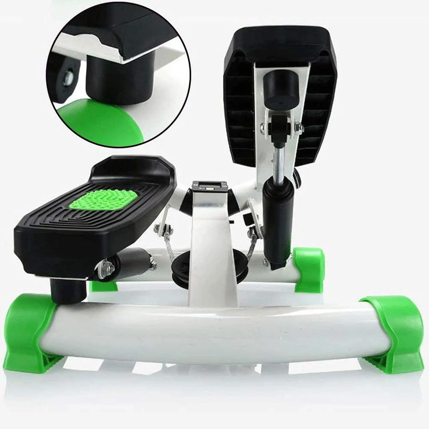 استپرهای ورزشی SKY LAND، مینی استپر پله با طناب مقاومتی، دستگاه استپ رومیزی با باندهای مقاومتی دوگانه، تجهیزات تمرین کاردیو تمام بدن با صفحه نمایش LCD - EM-2182