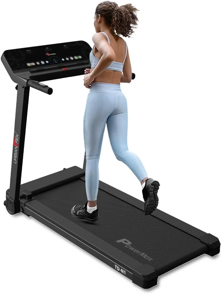 تردمیل موتورایز خانگی پاورمکس فیتنس مدل TD-N1 (با قدرت 4 اسب بخار) [سرعت: 12 کیلومتر در ساعت، حداکثر وزن کاربر: 90 کیلوگرم، تاشو، 12 برنامه تمرینی، اپلیکیشن Spax] نصب و آموزش رایگان