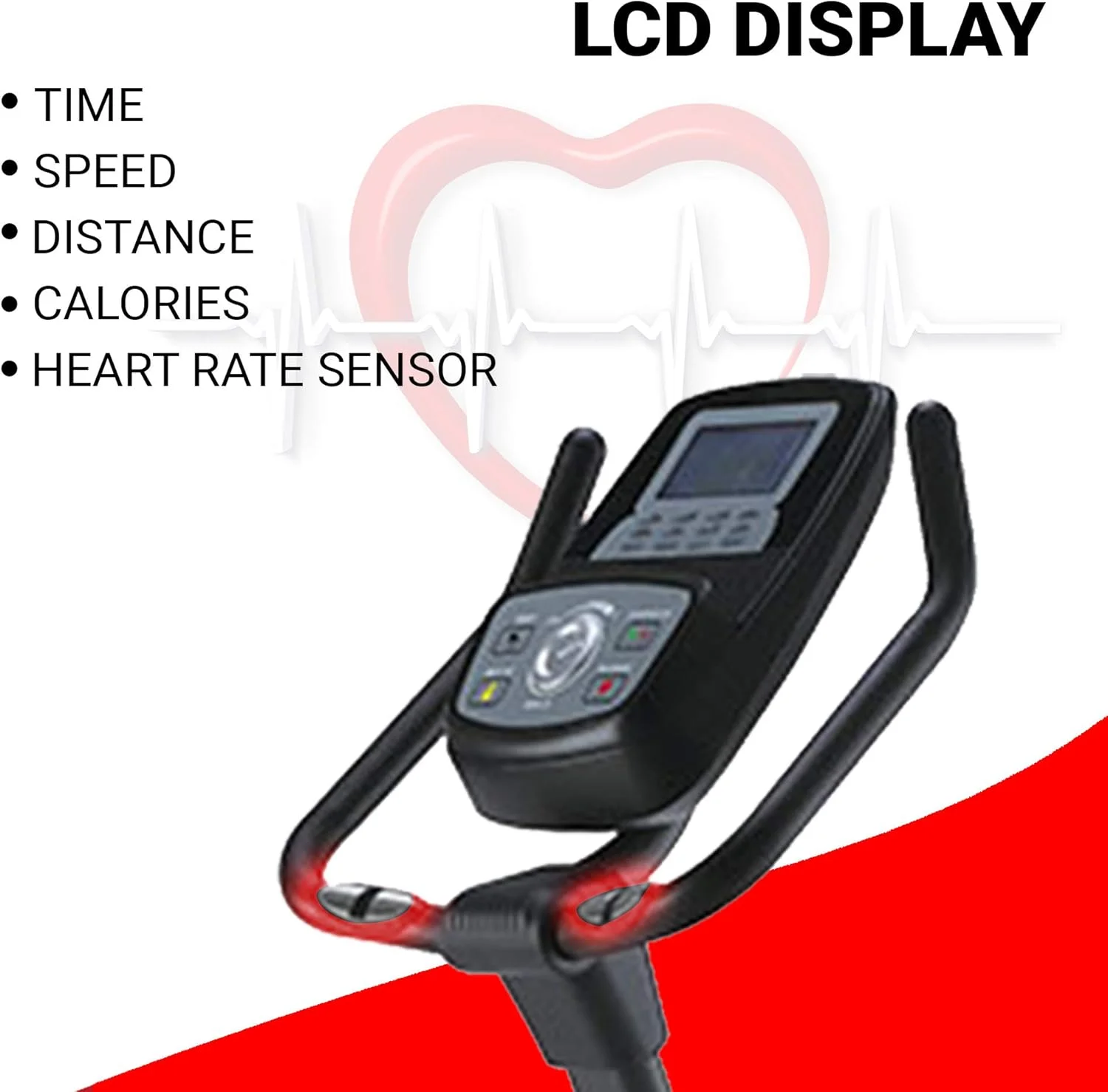 دوچرخه ثابت ایستاده مگنتی پاورمکس فیتنس مدل BU-900 مناسب برای استفاده خانگی - نقره ای/خاکستری، جمع و جور