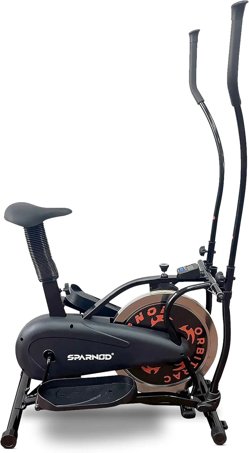 دستگاه الپتیکال اسپارنود فیتنس مدل SOB-11000 | دوچرخه کراس ترینر، فلایویل 7 کیلوگرمی، نمایشگر LCD، صندلی قابل تنظیم، دارای چرخ های حمل و نقل | تحمل وزن تا 120 کیلوگرم
