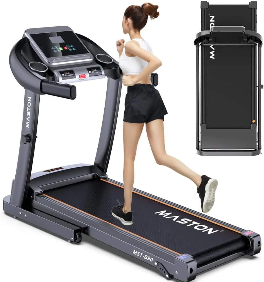 تردمیل تاشو MASTON MST-B90 (موتور 2.0 اسب بخار | ظرفیت بارگیری 110 کیلوگرم) - دستگاه دویدن با شیب دستی برای استفاده خانگی