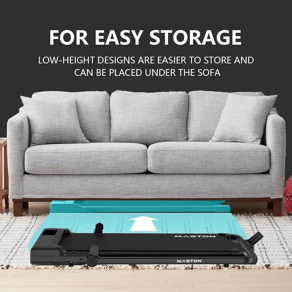 تردمیل پد پیاده روی MASTON MST-T120 3.0HP زیر میزی با نمایشگر LED و کنترل از راه دور، دستگاه دویدن موتوری قابل حمل برای استفاده در دفتر کار خانگی، 1-12 کیلومتر در ساعت