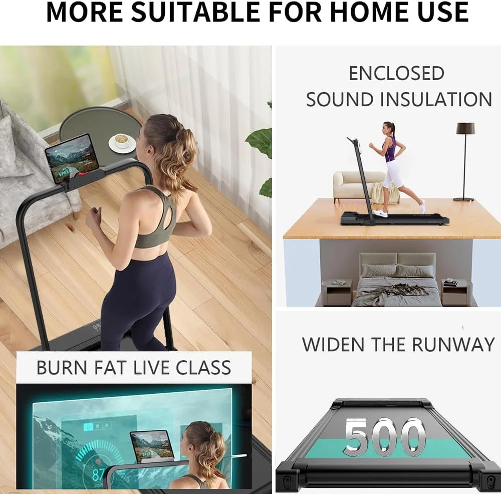 تردمیل پد پیاده روی MASTON MST-T120 3.0HP زیر میزی با نمایشگر LED و کنترل از راه دور، دستگاه دویدن موتوری قابل حمل برای استفاده در دفتر کار خانگی، 1-12 کیلومتر در ساعت