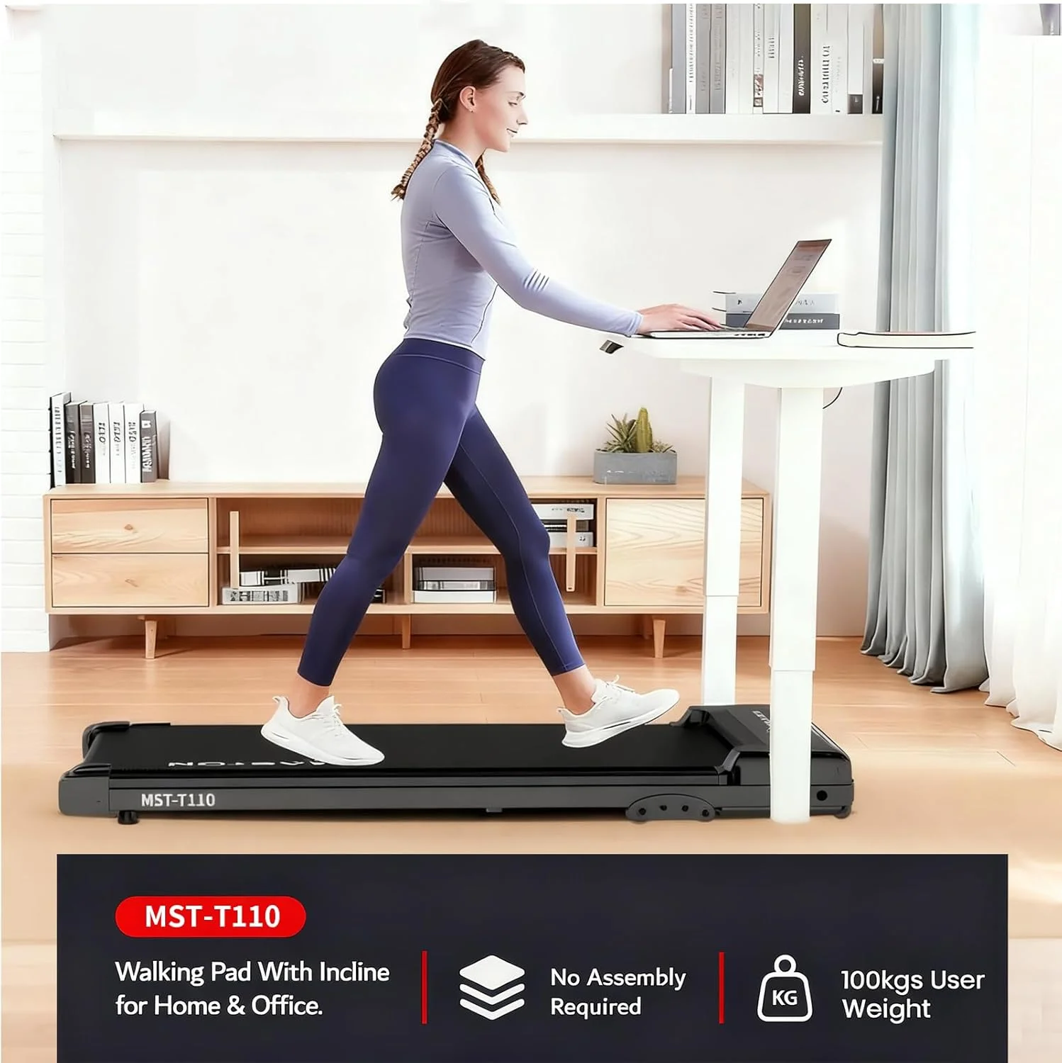 تردمیل های مستون 2.5 اسب بخار پد پیاده روی تردمیل زیر میزی