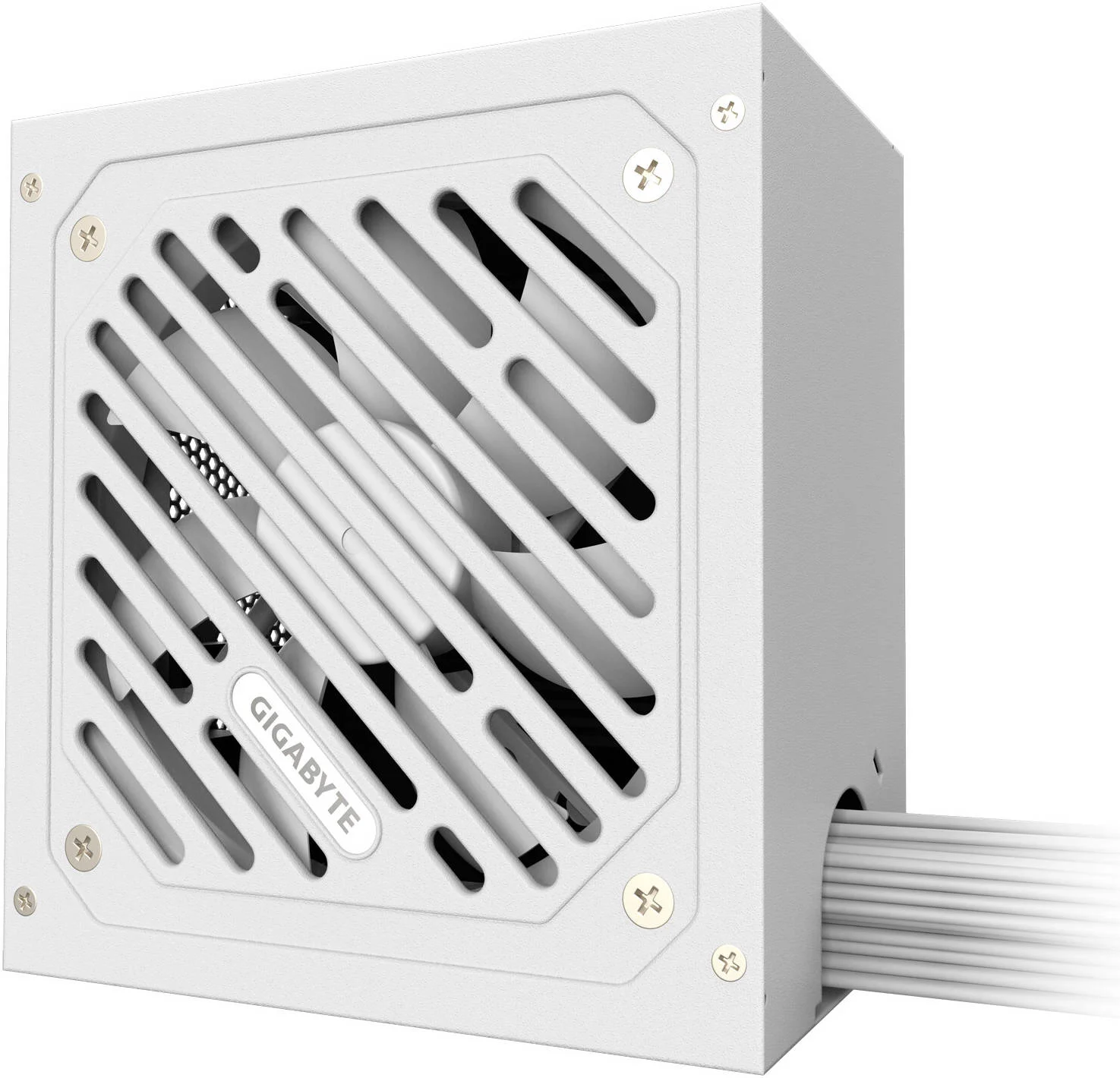 منبع تغذیه غیر ماژولار GIGABYTE P650SS، توان 650 وات، بازدهی 80 پلاس نقره ای، فن بلبرینگ دینامیک سیال 120 میلی متری، استاندارد Intel ATX 3.0، PFC فعال 0.9، Ice | GP-P650SS-ICE