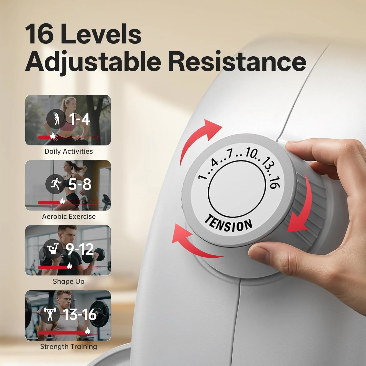 دستگاه روئینگ (قایقرانی) جوروتو، دستگاه های روئینگ مغناطیسی برای استفاده خانگی، مقاومت قابل تنظیم بلوتوث تاشو، فوق العاده بی صدا، مانیتور LCD و نگهدارنده تبلت