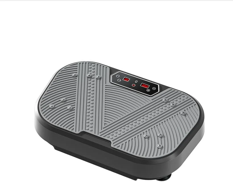 دستگاه ورزشی ویبره، دستگاه لاغری شکم، ابزار کاهش وزن خانگی، دستگاه لاغری و تناسب اندام تنبل، ویبره کل بدن، حداکثر بار 250 کیلوگرم (مشکی-خاکستری)