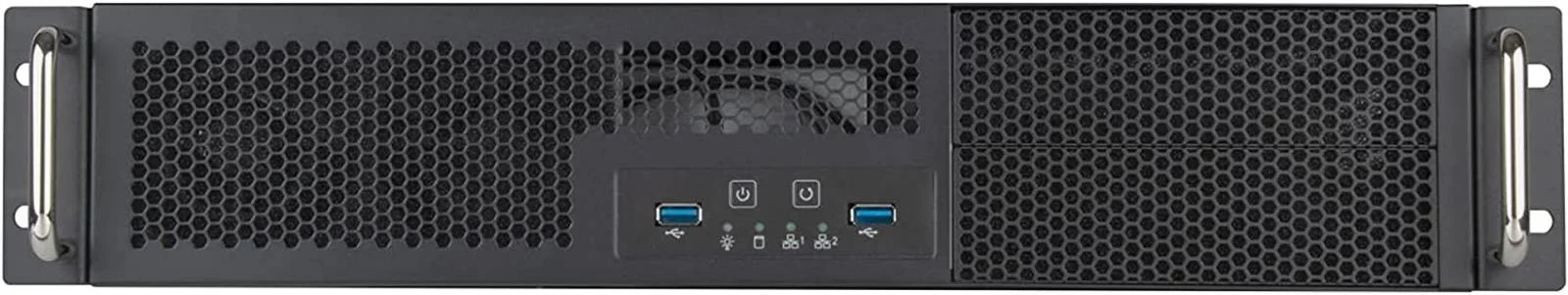 کیس سرور رک مونت 2U دوگانه 5.25 اینچی SilverStone، پشتیبانی از SSD 2.5 اینچی، Micro-ATX/ATX، USB 3.1، خاکستری | SST-RM23-502-MINI